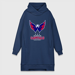 Женское худи-платье Washington Capitals, цвет: тёмно-синий