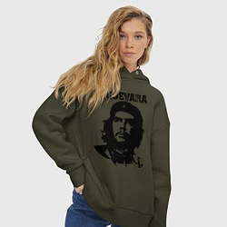 Толстовка оверсайз женская Che Guevara, цвет: хаки — фото 2