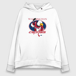 Женское худи оверсайз Washington Capitals Hockey