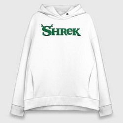 Толстовка оверсайз женская Shrek: Logo, цвет: белый
