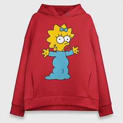 Женское худи оверсайз Maggie Simpson