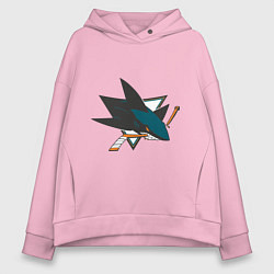 Женское худи оверсайз San Jose Sharks