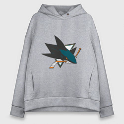 Женское худи оверсайз San Jose Sharks