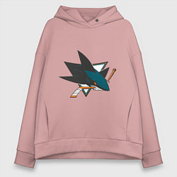 Женское худи оверсайз San Jose Sharks