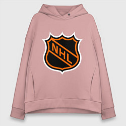 Толстовка оверсайз женская NHL, цвет: пыльно-розовый
