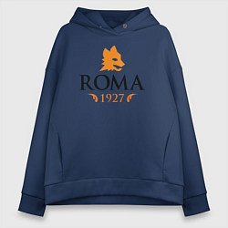 Толстовка оверсайз женская AS Roma 1927, цвет: тёмно-синий