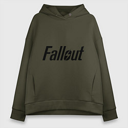 Толстовка оверсайз женская Fallout, цвет: хаки