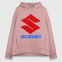 Толстовка оверсайз женская Suzuki, цвет: пыльно-розовый