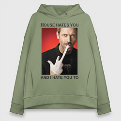 Женское худи оверсайз House Hates You