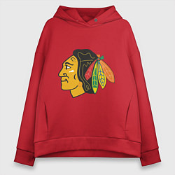 Женское худи оверсайз Chicago Blackhawks