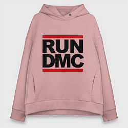 Толстовка оверсайз женская Run DMC, цвет: пыльно-розовый