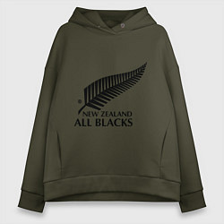 Женское худи оверсайз New Zeland: All blacks