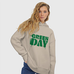 Толстовка оверсайз женская Green Day, цвет: миндальный — фото 2