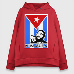 Женское худи оверсайз Fidel: Viva, Cuba!