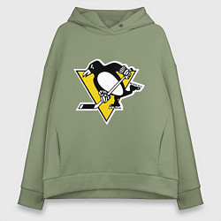 Женское худи оверсайз Pittsburgh Penguins