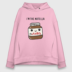 Толстовка оверсайз женская Нутелла, цвет: светло-розовый