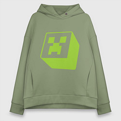 Толстовка оверсайз женская Green Creeper, цвет: авокадо