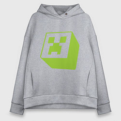 Женское худи оверсайз Green Creeper