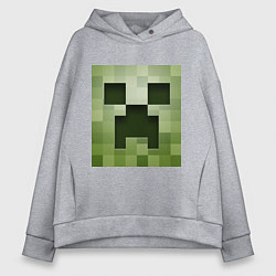 Женское худи оверсайз Мinecraft creeper