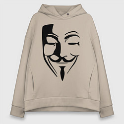 Женское худи оверсайз Vendetta Mask