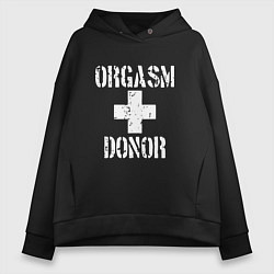 Женское худи оверсайз Orgasm + donor