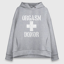 Женское худи оверсайз Orgasm + donor