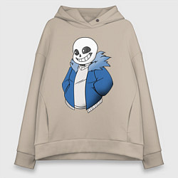 Женское худи оверсайз Sans