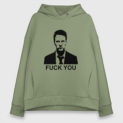 Женское худи оверсайз Fight Club: Fuck You