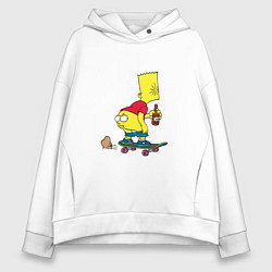 Женское худи оверсайз Bart Simpson