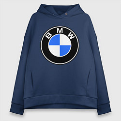 Женское худи оверсайз Logo BMW