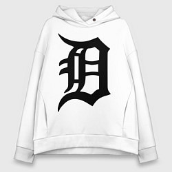Толстовка оверсайз женская Detroit Tigers, цвет: белый