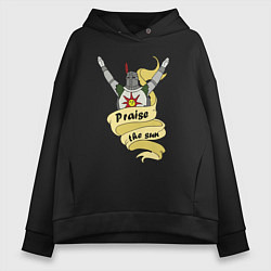 Толстовка оверсайз женская Praise the Sun, цвет: черный