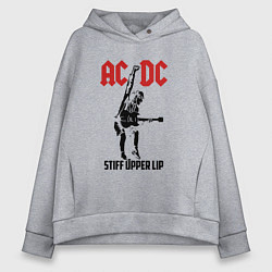 Женское худи оверсайз AC/DC: Stiff Upper Lip