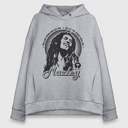 Женское худи оверсайз Bob Marley: Island