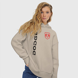 Толстовка оверсайз женская Dodge Style, цвет: миндальный — фото 2