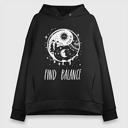 Женское худи оверсайз Find Balance