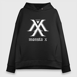 Толстовка оверсайз женская Monsta X, цвет: черный