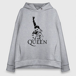 Женское худи оверсайз Queen: Rock You