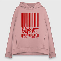 Женское худи оверсайз Slipknot: barcode