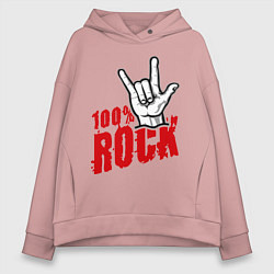 Женское худи оверсайз 100% Rock