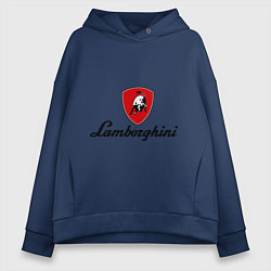 Женское худи оверсайз Logo lamborghini