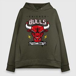 Женское худи оверсайз Chicago Bulls est. 1966