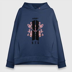 Женское худи оверсайз BTS: Army Sakura
