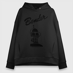 Женское худи оверсайз Bender monochrome