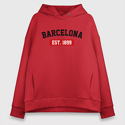 Женское худи оверсайз FC Barcelona Est. 1899