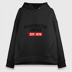 Женское худи оверсайз FC Manchester United Est. 1878