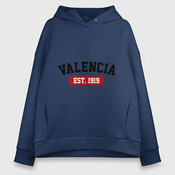 Женское худи оверсайз FC Valencia Est. 1919