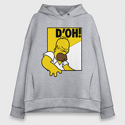 Женское худи оверсайз Homer D'OH!