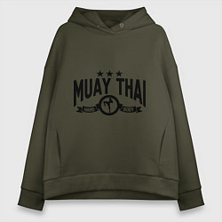Женское худи оверсайз Muay thai boxing