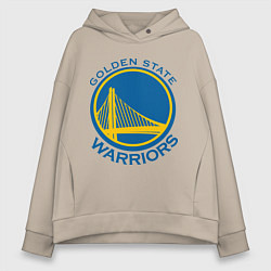 Толстовка оверсайз женская Golden state Warriors, цвет: миндальный